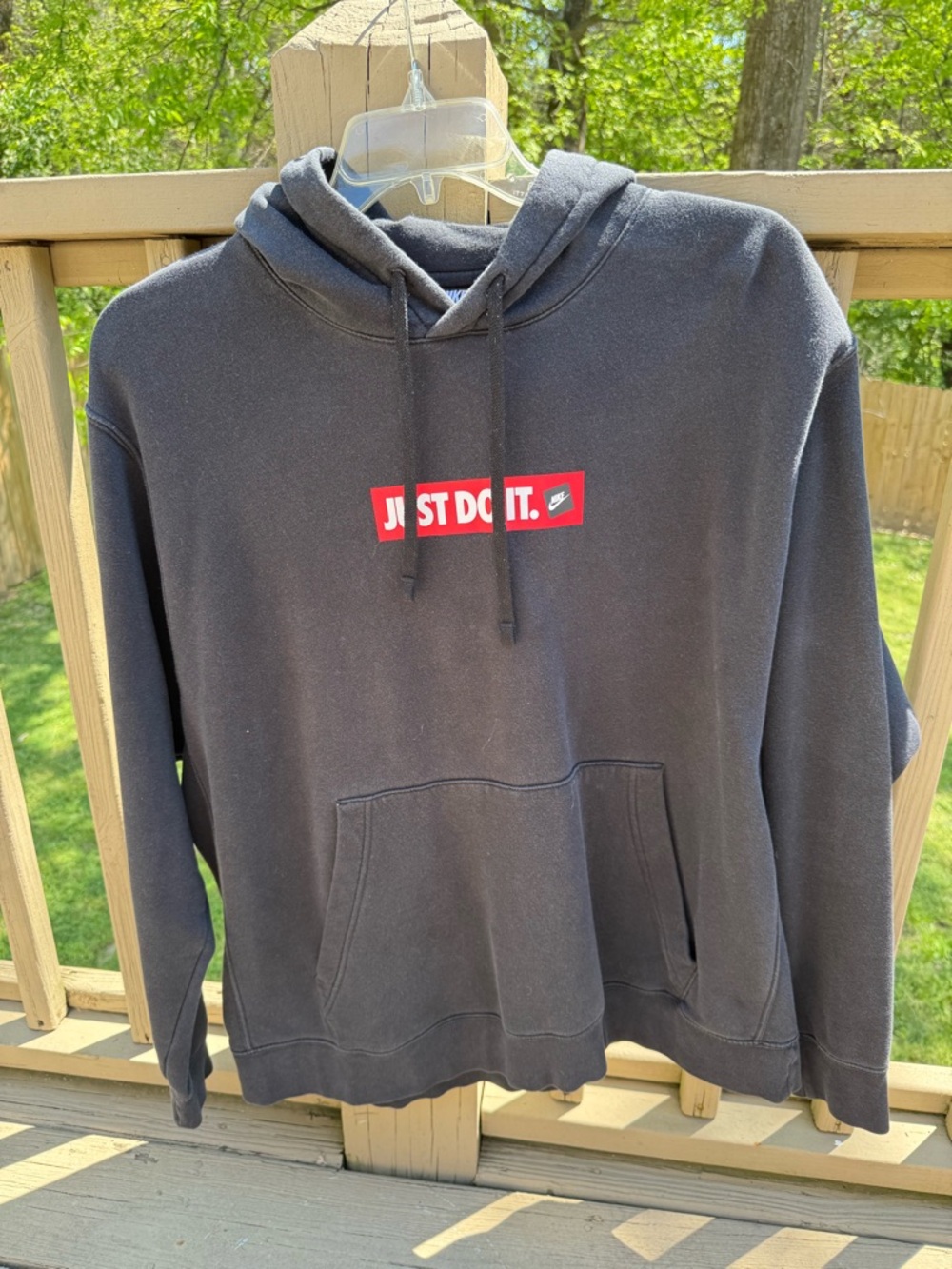 Men’s XXL Black Nike Sweatshirt Hoodie Pullover Casual Athletic Comfort